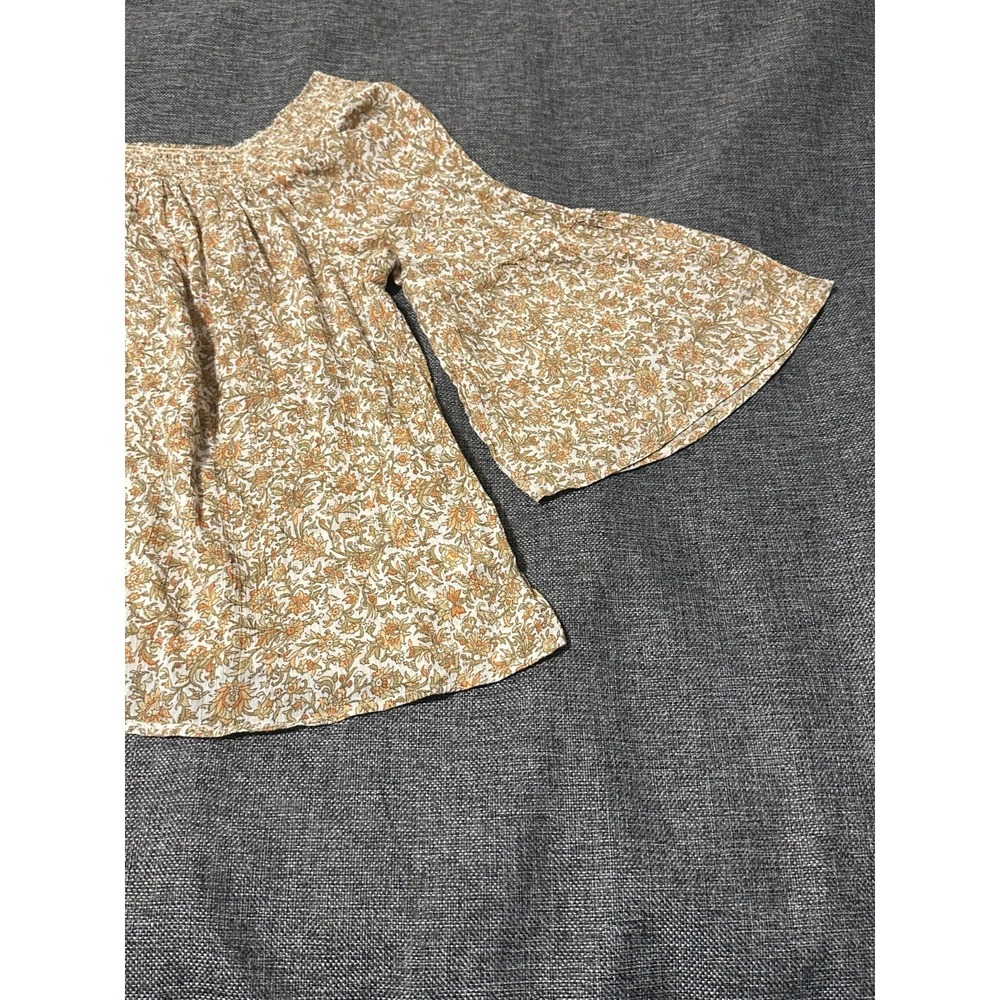 Chaps Women's L Floral‎ Flared Bell Sleeves Blouse - Picture 7 of 11